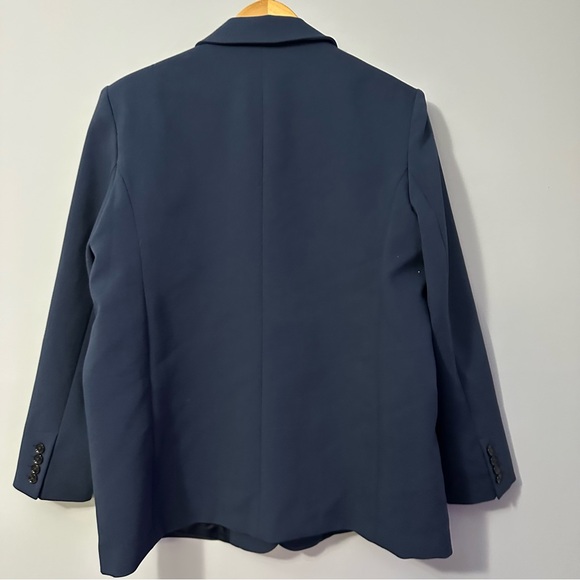 Abercrombie & Fitch Navy Blazer XL NWT Tailored Old Money Chic - Picture 5 of 14